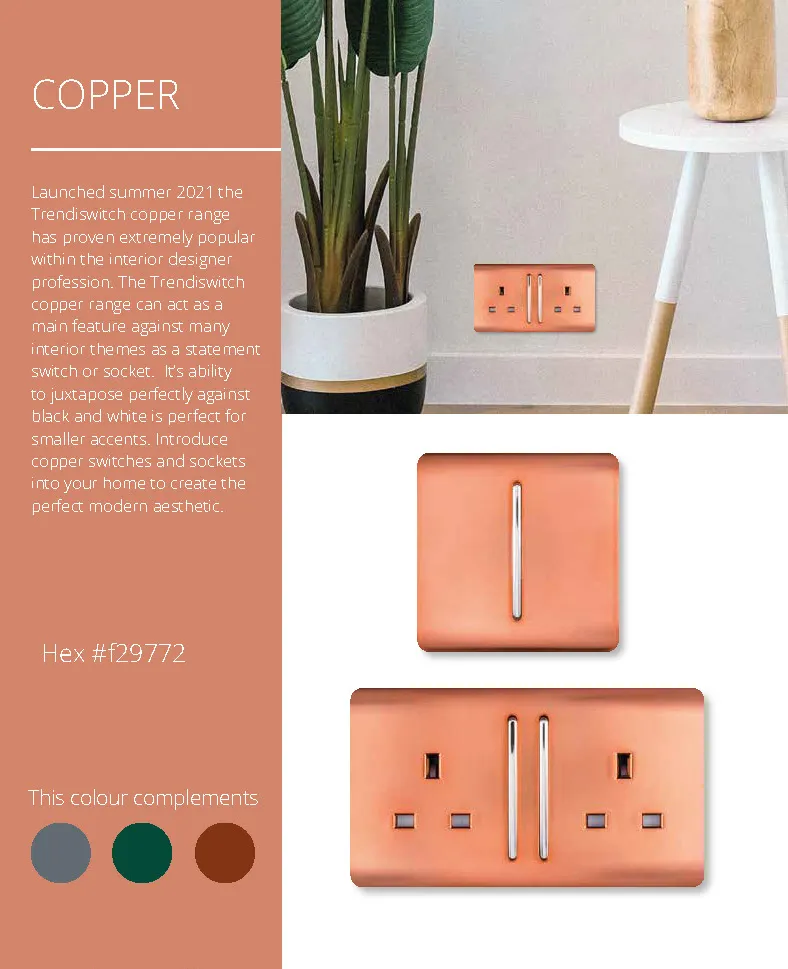 Copper Wiring Accessories Trendi Decorative Screwless